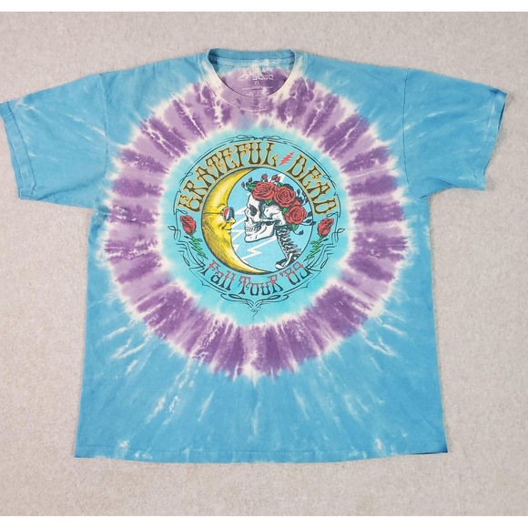 Liquid Blue Other - Grateful Dead Shirt Mens XL Blue Purple Tie Dye Fall Tour '89 Liquid Blue Band